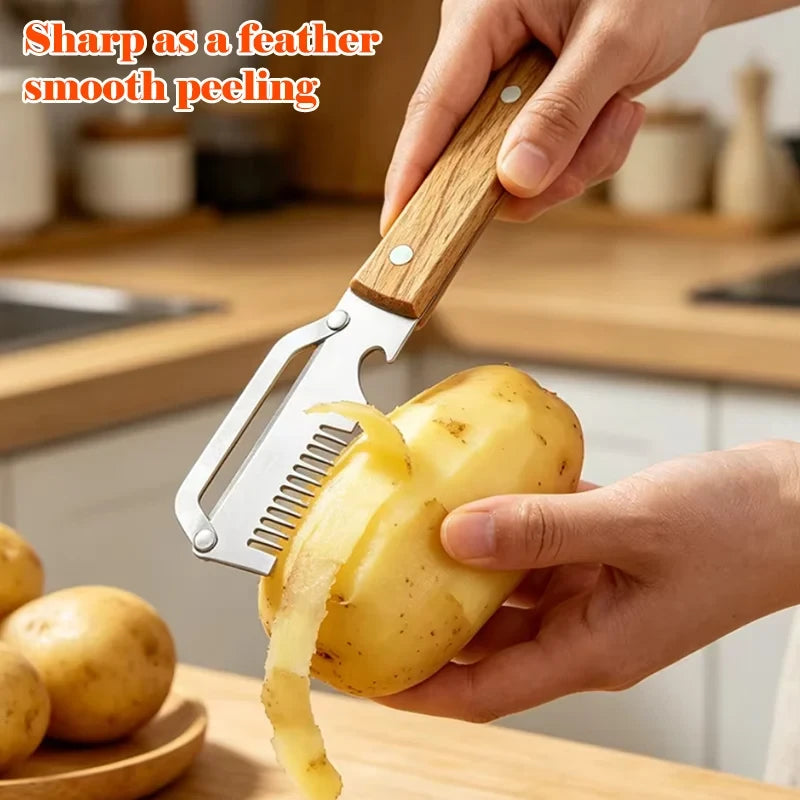 3-in-1 Kitchen Tool – Peeler & Bottle Opener