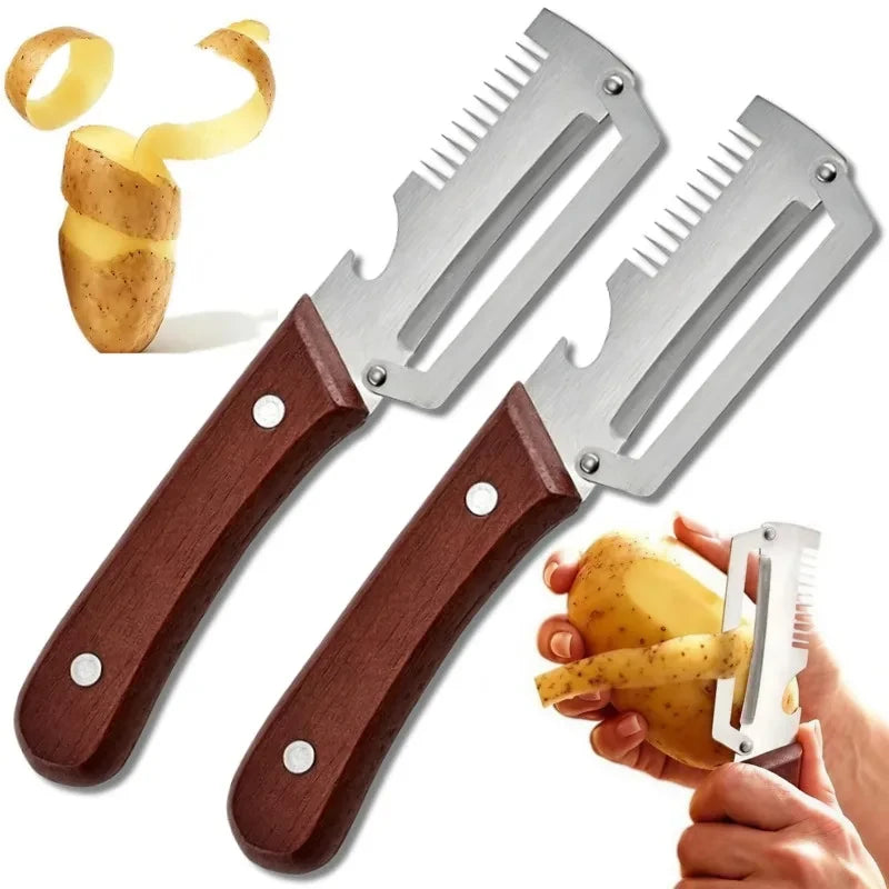 3-in-1 Kitchen Tool – Peeler & Bottle Opener