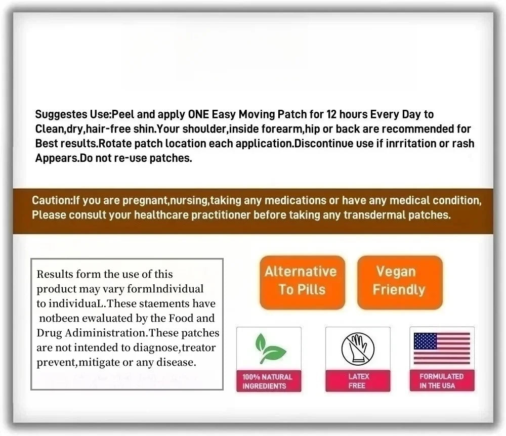 Berberine Transdermal Patches with Cinnamon and Milk Thistle